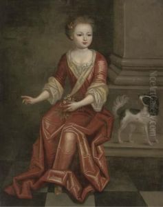 Portrait Of A Young Girl by Pierre Mignard