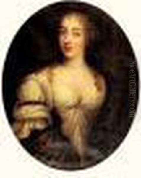 Portrait De Jeune Femme A Robe Blanche - view 1