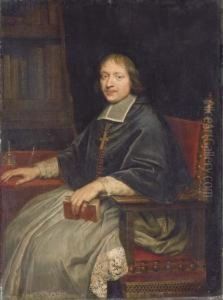 Portrait Of A Cleric by Pierre Mignard