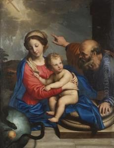 The Holy Family With Symbols Of The Redemption The Holy Family With Symbols Of The Redemption