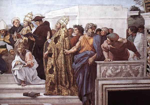 Disputation of the Holy Sacrament (La Disputa) [detail: 13] - view 1