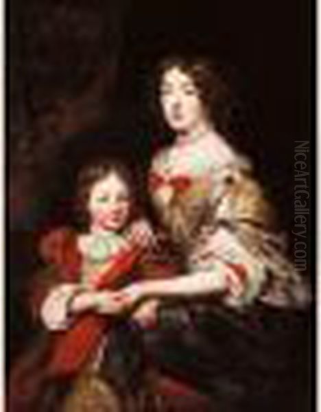 Portrait D'une Femme Et De Son Enfant Dit Aussi Madame De Sillery Et Son Fils - view 1