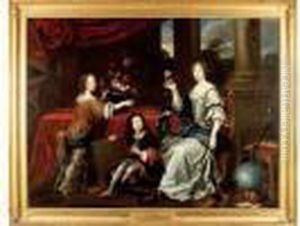 Portrait Presume De La Duchesse
De La Valliere Et De Ses Enfants, Mademoiselle De Blois Et Le Comte De
Vermandois. by Pierre Mignard