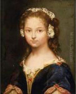 Portrait Of A Girl, Said To Be Jeanne De Fleurieu by Pierre Mignard