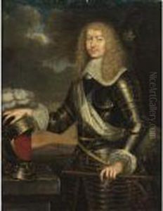 A Portrait Of Francois Emmanuel
De Bonne De Crequy, Duke Of Lesdignieres, Marshall Of France
(1624-1684), Standing Three-quarter Length, Wearing Armour by Pierre Mignard