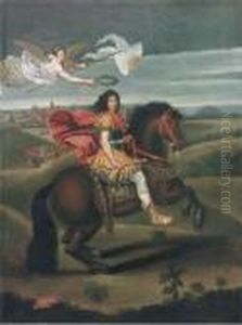 An Equestrian Portrait Of Louis Xiv
