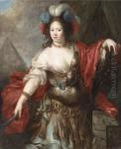 Portrait Of A Lady Said To Be Mue Mertain, As Minerva