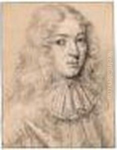 Portrait Of A Young Man, Thought To Be Louis Auguste, Duc De Maine by Pierre Mignard