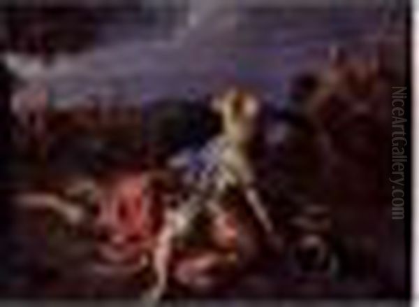 David Slaying Goliath - view 1