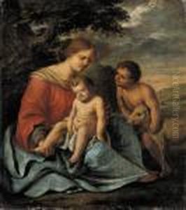 The Madonna And Child With The Infant Saint John The Baptist