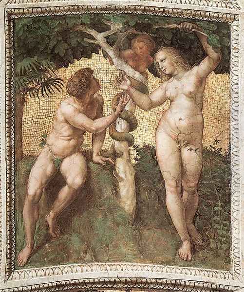 The Stanza Della Segnatura Ceiling Adam And Eve - view 1