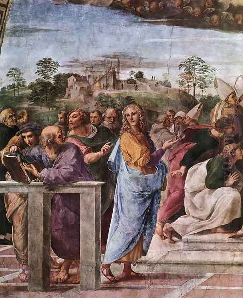 Disputation of the Holy Sacrament (La Disputa) [detail: 2] - view 1