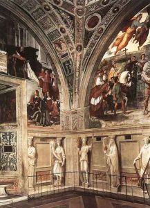 View of the Stanza di Eliodoro by Raphael