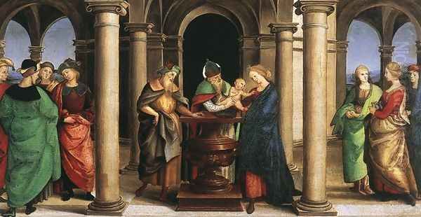 The Presentation in the Temple (Oddi altar, predella) - view 1