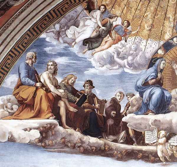 Disputation of the Holy Sacrament (La Disputa) [detail: 9] - view 1