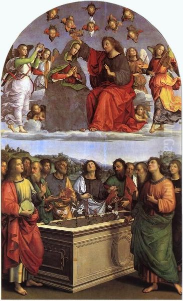 The Crowning of the Virgin (Oddi altar) - view 1