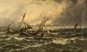 Rising Wind And Sea by Thomas Rose Miles