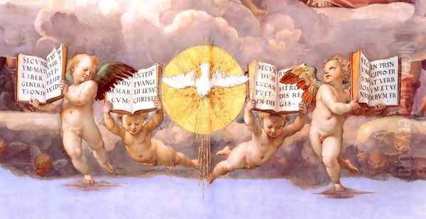 The Stanza della Segnatura Ceiling [detail: 4] - view 1