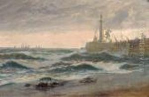 Windy Morning, Whitby Sands by Thomas Rose Miles