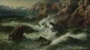 Figures On The Connemara Coast by Thomas Rose Miles