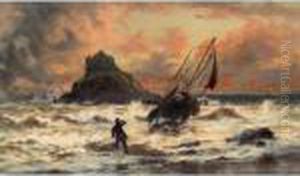 Before The Storm, Mounts Bay, Cornwall by Thomas Rose Miles