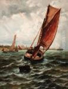 A Lively Breeze Off Sheerness by Thomas Rose Miles