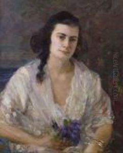 Ritratto Di Signora by Alessandro Milesi