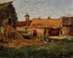 Aia Colonica - 1917 by Alessandro Milesi