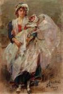 Bozzetto Per "la Nuova Generazione" 1902 by Alessandro Milesi