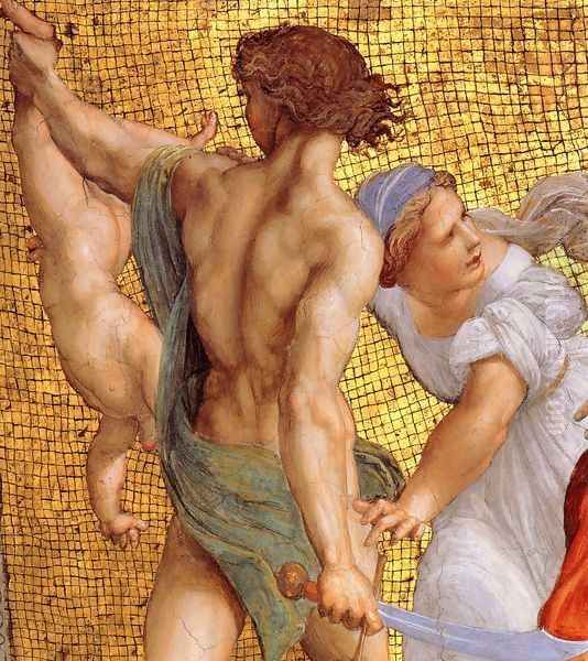 The Stanza della Segnatura Ceiling: The Judgment of Solomon [detail: 1] - view 1