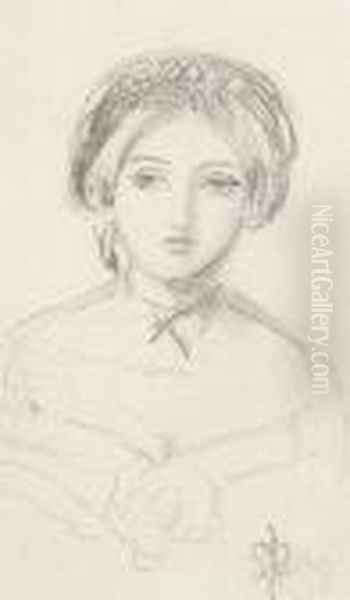 An English Beauty In The Manner Of John Leech - view 1