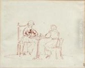 The Chess Game by Sir John Everett Millais