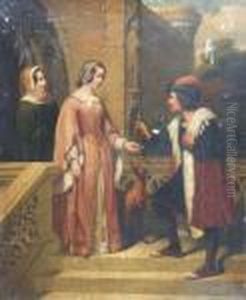 P.r.a. H.r.i. H.r.c.a. , The Suitor, Bears Monogram And Date 1869