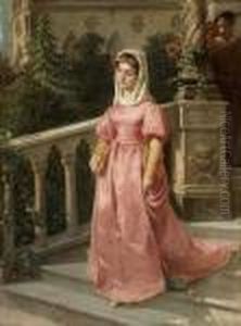 Ung Dam I Venedig by Sir John Everett Millais