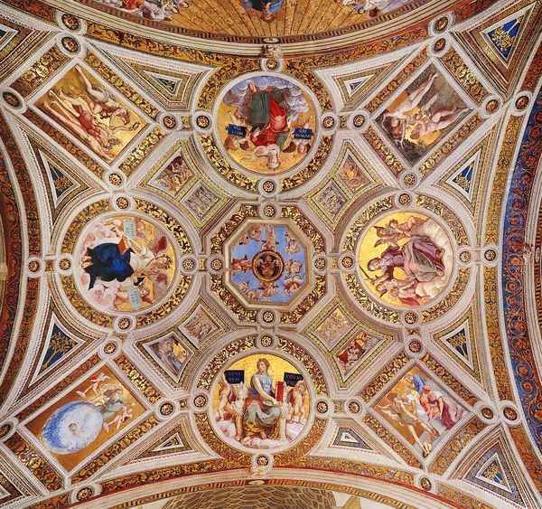 The Stanza della Segnatura Ceiling [detail: 1] I - view 1