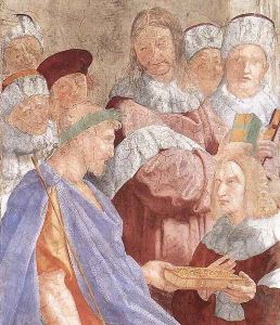 Justinian Presenting the Pandects to Trebonianus [detail: 1]