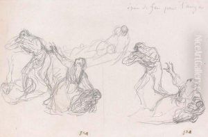 Feuille D'etudes De Personnages, Scenes De Terreur Feuille D'etudes De Personnages, Scenes De Terreur