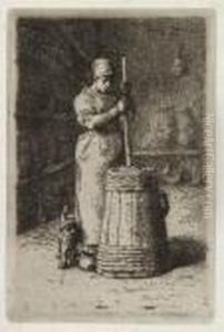 Baratteuse by Jean-Francois Millet