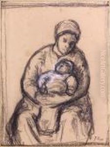 Mere Et Enfant by Jean-Francois Millet