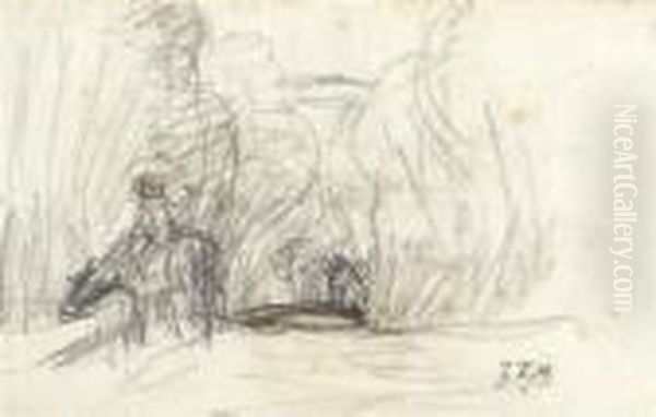 Study For A Landscape With A Horseman - view 1