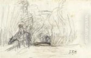 Study For A Landscape With A Horseman