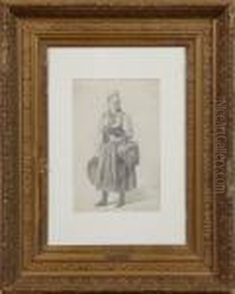 Study Of A Milkmaid - view 1