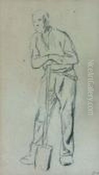 Homme A La Beche - view 1