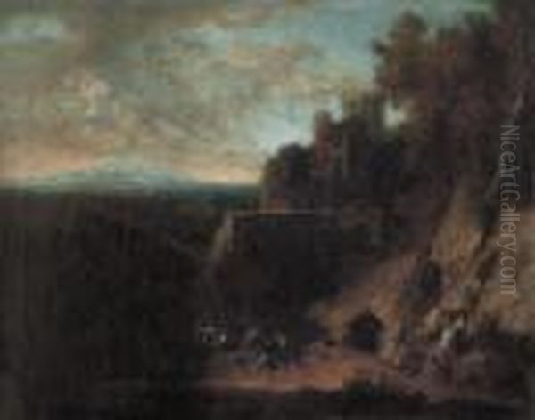 Paesaggio Con Ruderi E Figure - view 1