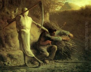 Death And The Woodcutter by Jean-Francois Millet