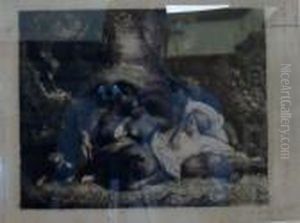 Scene De Faunes by Jean-Francois Millet