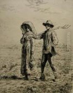 This Possibly A Example A Later Impression by Jean-Francois Millet