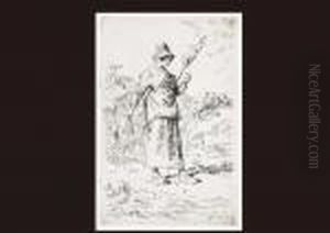 Spinning by Jean-Francois Millet