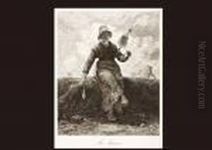 Spining Yarn by Jean-Francois Millet