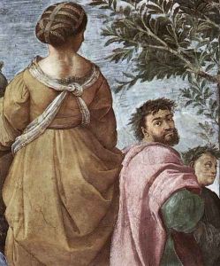 The Parnassus [detail: 6] by Raphael